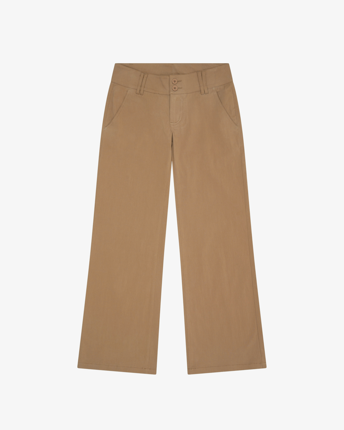 Low Rise Pocket Pant - Brown