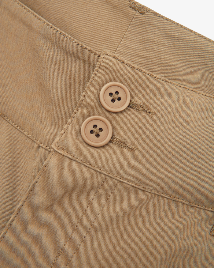 Low Rise Pocket Pant - Brown