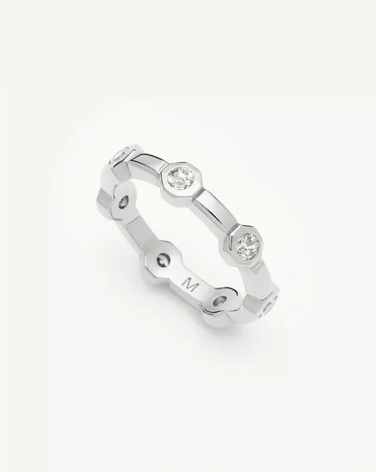 Lucy Williams Stackable Tennis Ring | Silver Plated Rings Missoma