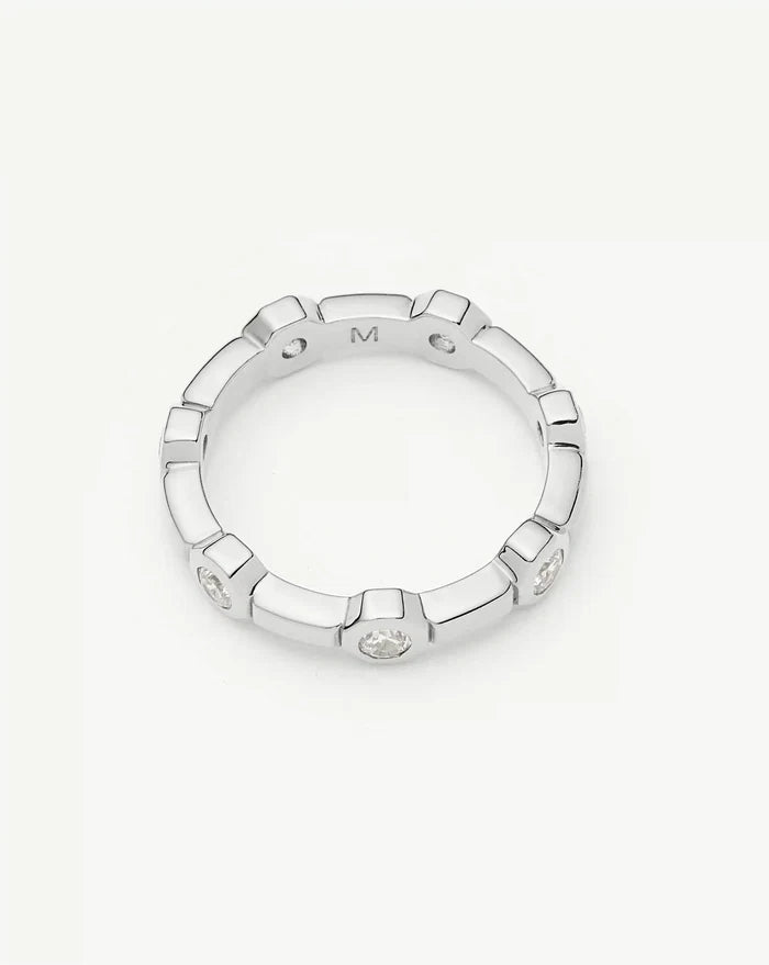 Lucy Williams Stackable Tennis Ring | Silver Plated Rings Missoma