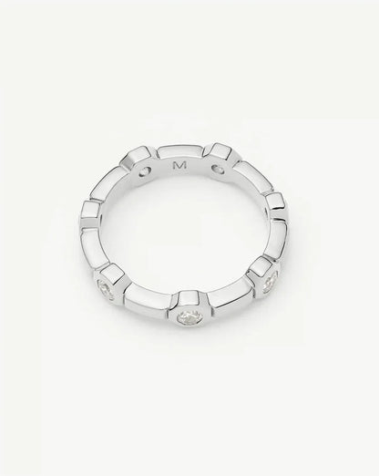 Lucy Williams Stackable Tennis Ring | Silver Plated Rings Missoma