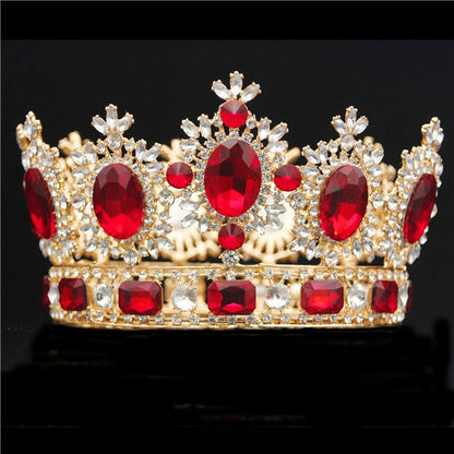 Luxuries Crystal Flower Majesty Crown for Wedding-Pageant or Mis Quince Tiaras