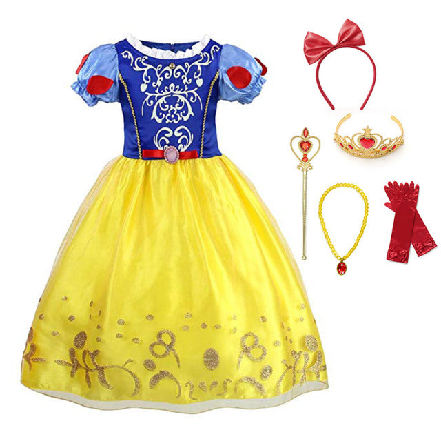 Luxury Fairy Princess Girls Dresses-Gowns Fairy-Playtime-Halloween Costumes