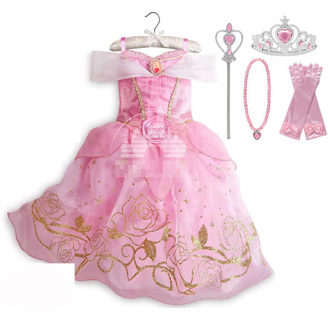 Luxury Fairy Princess Girls Dresses-Gowns Fairy-Playtime-Halloween Costumes