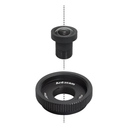 M12 Lens - 140-Degree Ultra-Wide Angle with Raspberry Pi HQ Camera Adapter by Arducam - The Pi Hut