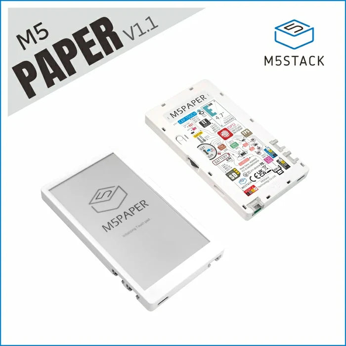 M5Paper ESP32 Development Kit V1.1 (960X540, 4.7" eInk display, 235 ppi) - m5stack-store