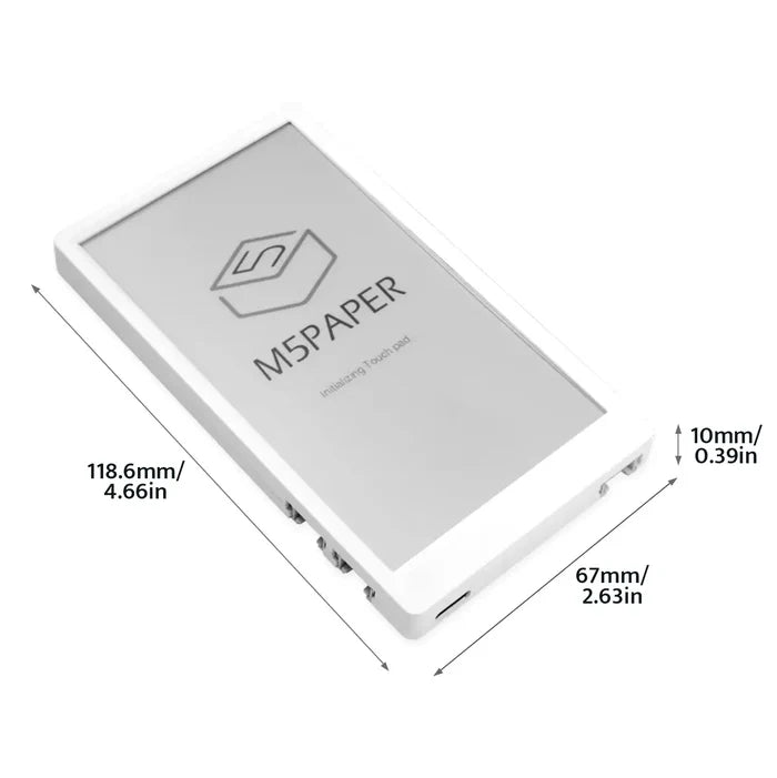 M5Paper ESP32 Development Kit V1.1 (960X540, 4.7" eInk display, 235 ppi) - m5stack-store