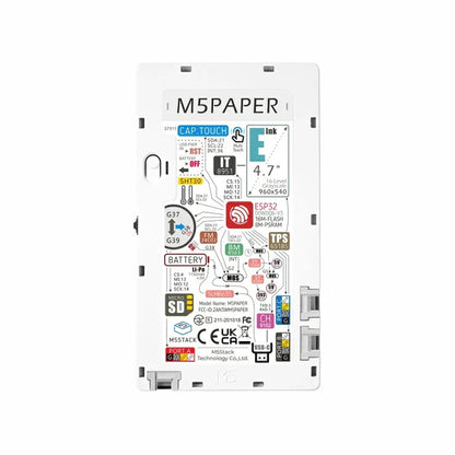 M5Paper ESP32 Development Kit V1.1 (960X540, 4.7" eInk display, 235 ppi) - m5stack-store
