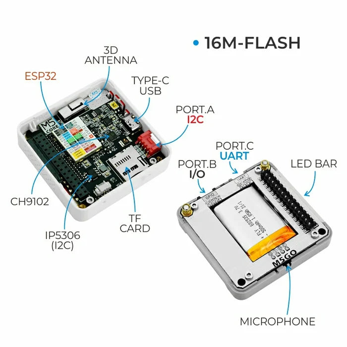 M5Stack M5GO IoT Starter Kit V2.7 - m5stack-store