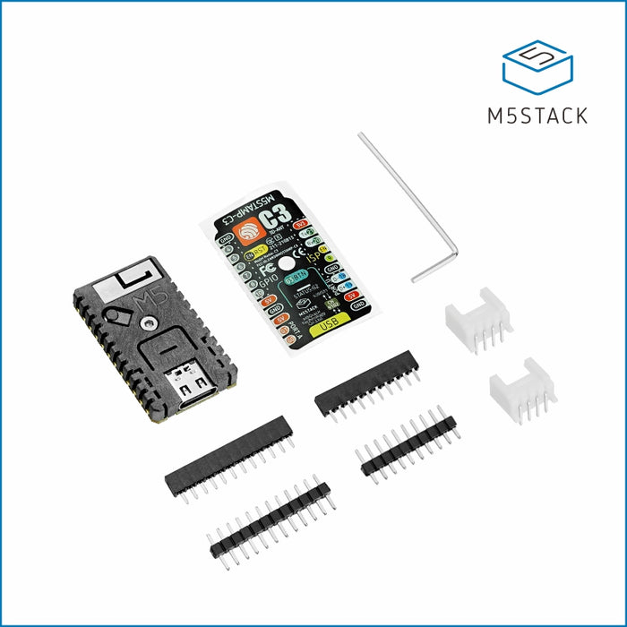 M5Stamp C3 Mate with Pin Headers - m5stack-store