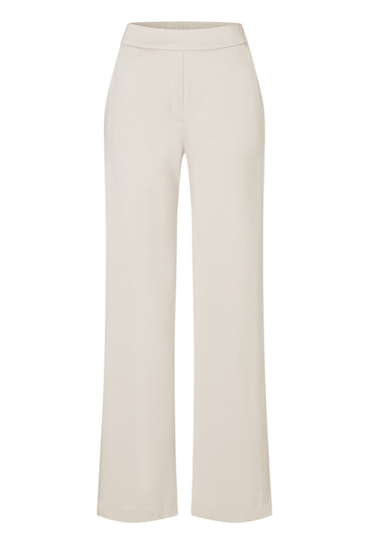 MAC Chiara light jersey straight leg trousers in moon grey – Dotique