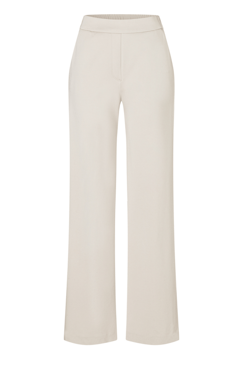 MAC Chiara light jersey straight leg trousers in moon grey – Dotique