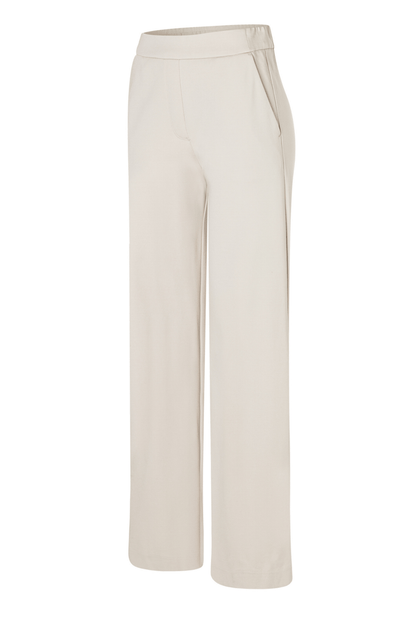 MAC Chiara light jersey straight leg trousers in moon grey – Dotique