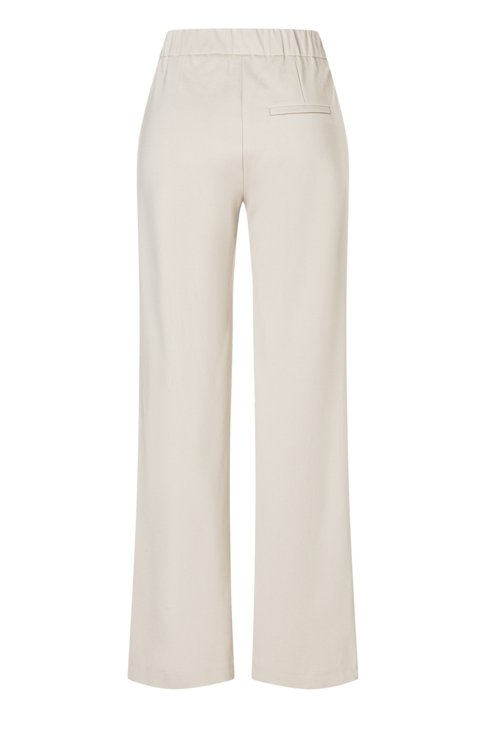 MAC Chiara light jersey straight leg trousers in moon grey – Dotique