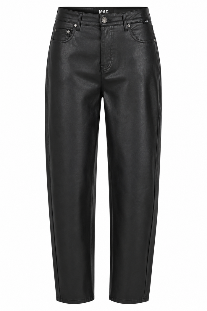 MAC Jeans Danni 2.3 Coated Barrel Jeans – Black 3107-00-0465-090 by Mac Jeans. Shop Mac Jeans at Dotique