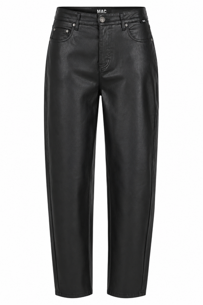 MAC Jeans Danni 2.3 Coated Barrel Jeans – Black 3107-00-0465-090 by Mac Jeans. Shop Mac Jeans at Dotique