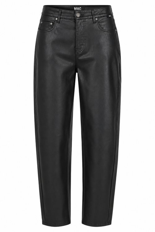 MAC Jeans Danni 2.3 Coated Barrel Jeans – Black 3107-00-0465-090 by Mac Jeans. Shop Mac Jeans at Dotique