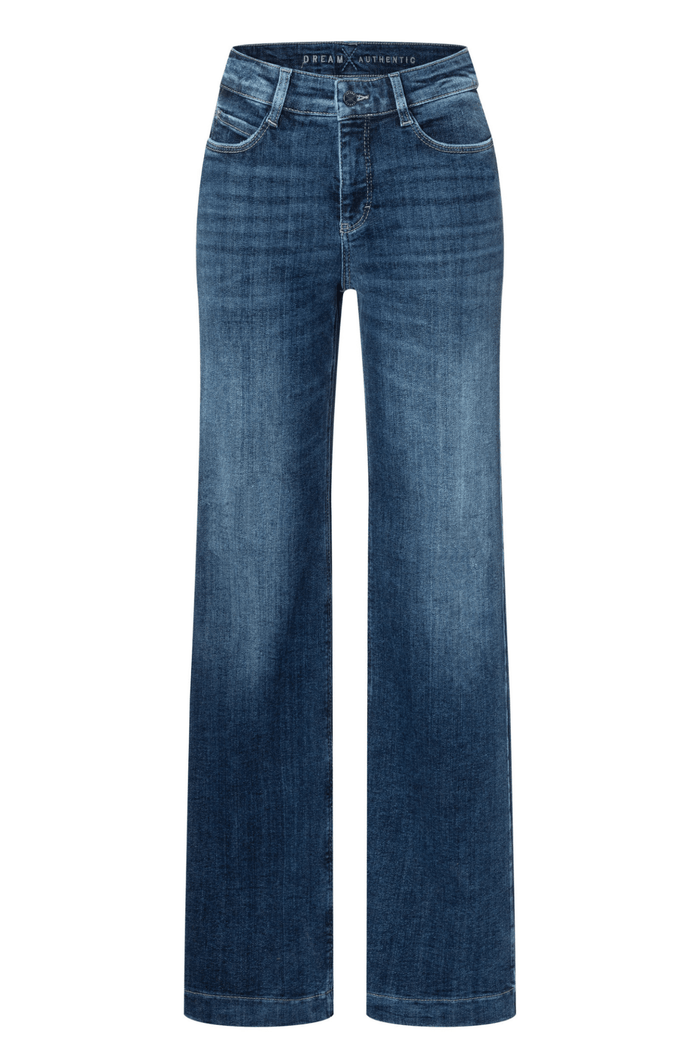 MAC Jeans Dream Wide Denim Cobalt Authentic Wash 5439-90-D574 by Mac Jeans shop Mac Jeans at Dotique.