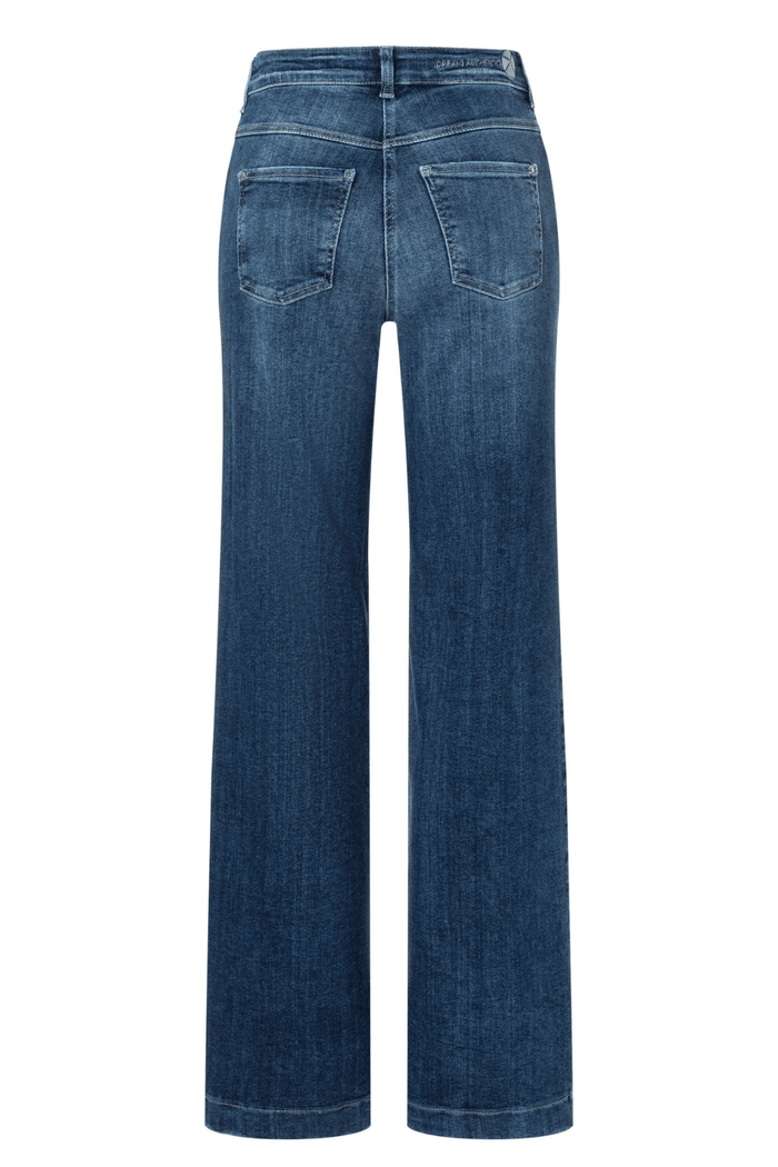 MAC Jeans Dream Wide Denim Cobalt Authentic Wash 5439-90-D574 by Mac Jeans, shop Mac Jeans at Dotique.