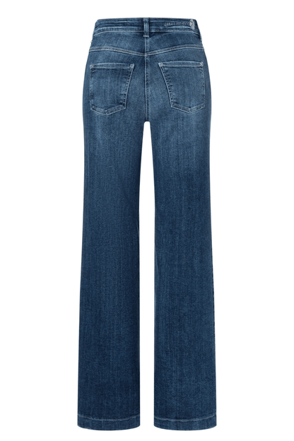 MAC Jeans Dream Wide Denim Cobalt Authentic Wash 5439-90-D574 by Mac Jeans, shop Mac Jeans at Dotique.
