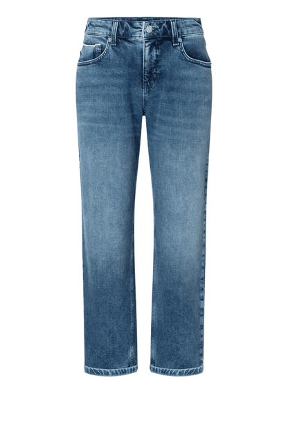 MAC Straight authentic comfort jeans in mid blue random wash – Dotique