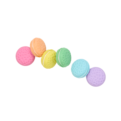 6 colorful Macarons Scented Erasers