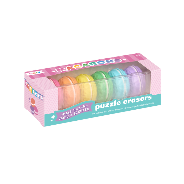 Package for Macarons Scented Erasers