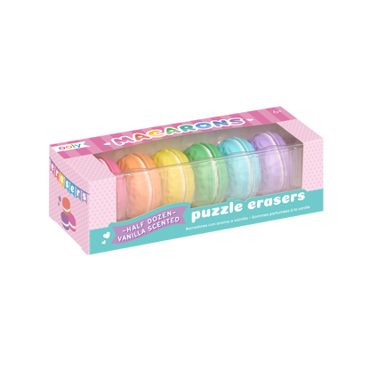 Package for Macarons Scented Erasers