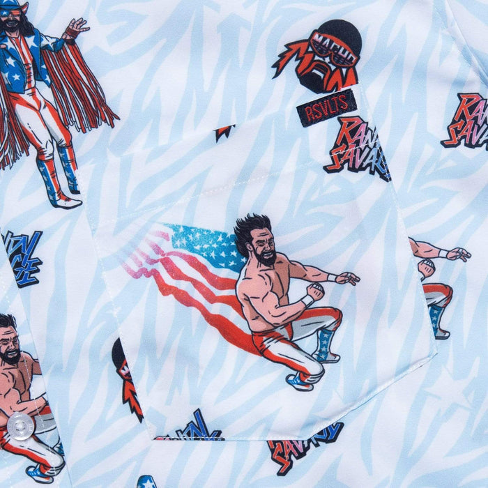 RSVLTS WWE Short Sleeve Shirt Macho Man USA – KUNUFLEX Short Sleeve Shirt