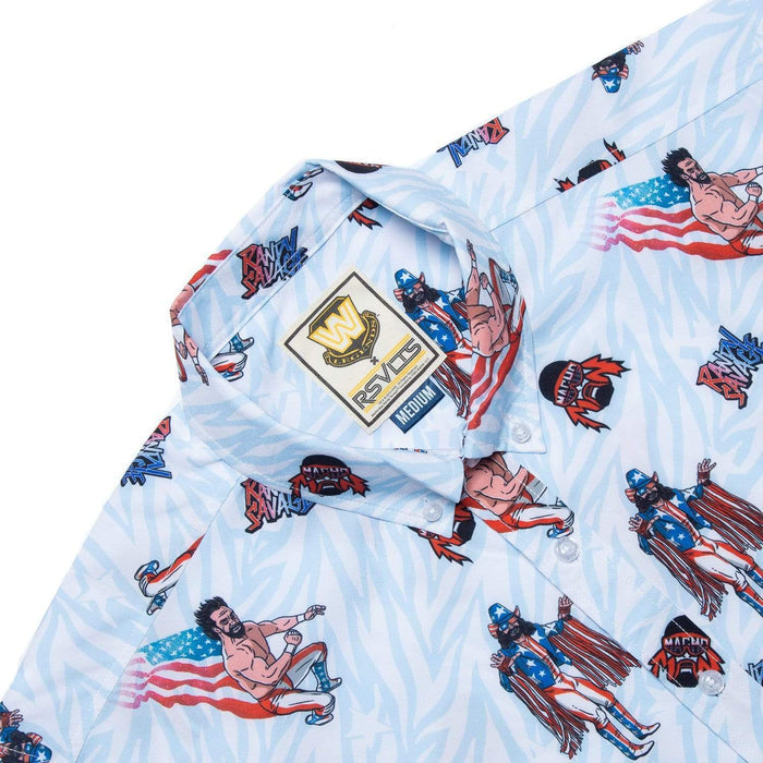 RSVLTS WWE Short Sleeve Shirt Macho Man USA – KUNUFLEX Short Sleeve Shirt