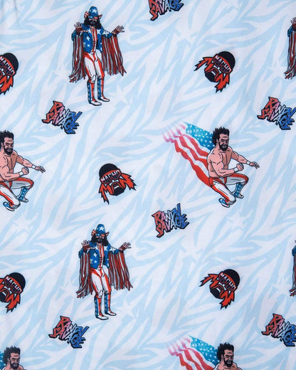 RSVLTS WWE Short Sleeve Shirt Macho Man USA – KUNUFLEX Short Sleeve Shirt