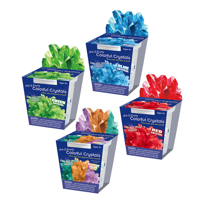 Make & Display: Colorful Crystals 16-Piece Gift Set STEM Thames & Kosmos