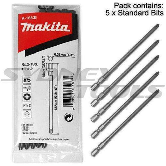 Makita Autofeed Screwdriver Bit PH2 x 132mm