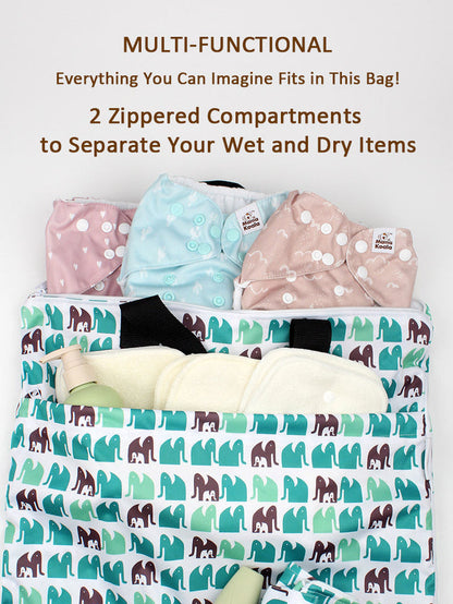 Mama Koala Hanging Wet Dry Bags(2 Pack)-Love You
