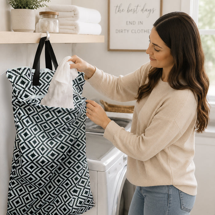 Mama Koala Hanging Wet Dry Bags(2 Pack)-Mosaic