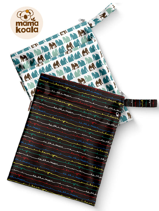 Mama Koala Wet Dry Bags(2 Pack)-Love You
