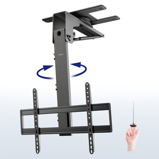 Manual Flip Down TV Ceiling Mount on a gradient background.
