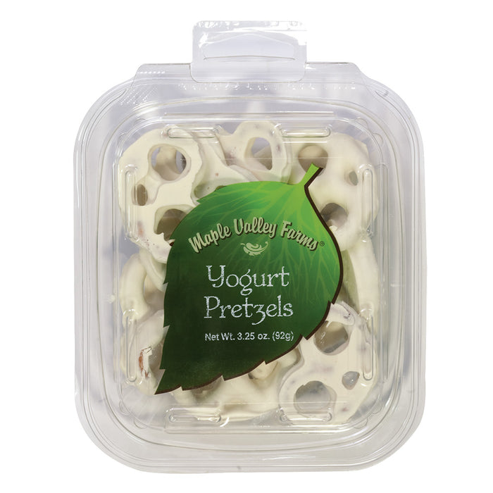 Maple Valley Farms Pretzels Yogurt 3.25oz Peg Tub - 6ct