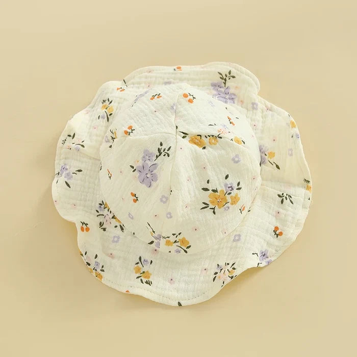 MARA Floral Romper with Sun Hat