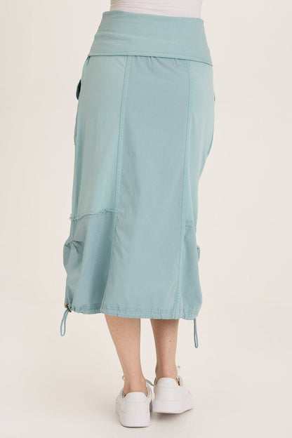Wearables Marconi Cargo Cinch Bubble Hem Midi Skirt