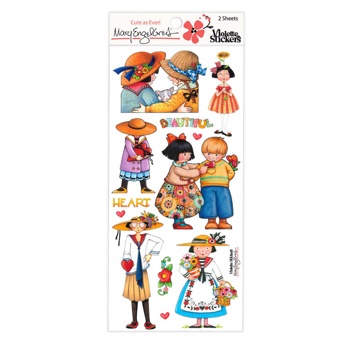 Mary's Beautiful Heart Sticker Sheet