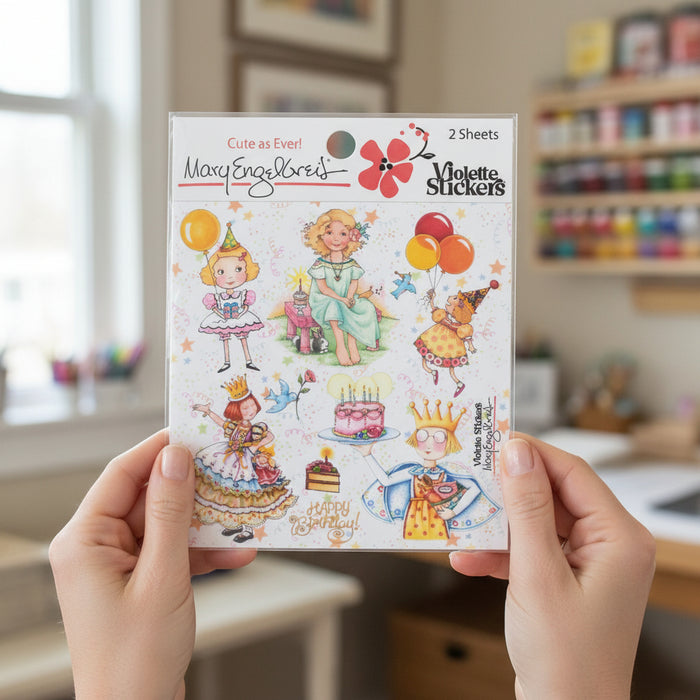 Mary's Birthday Girls Sticker Sheet