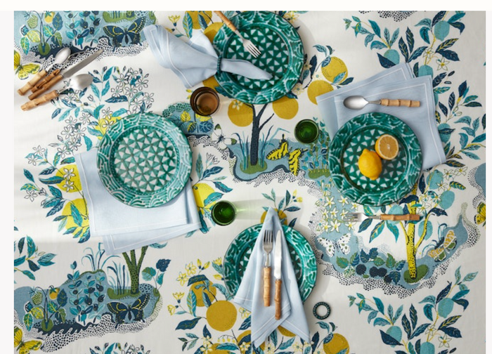 Matouk Citrus Garden Tablecloth