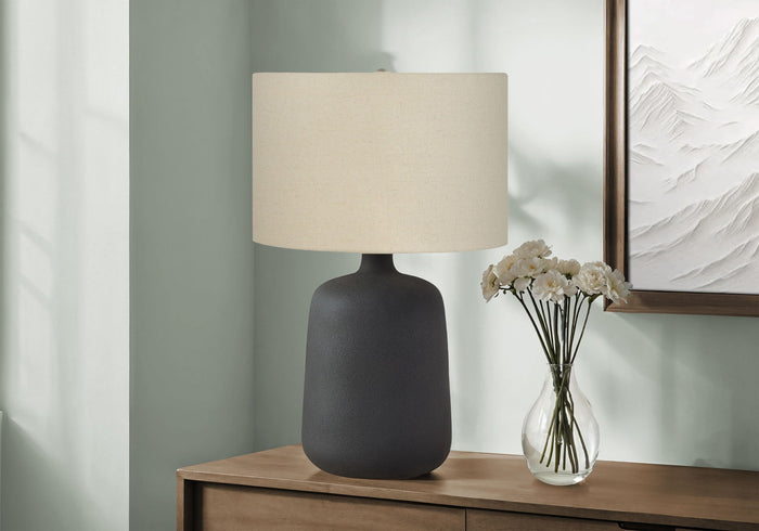 Matte Black Contemporary Table Lamp [Online Only]