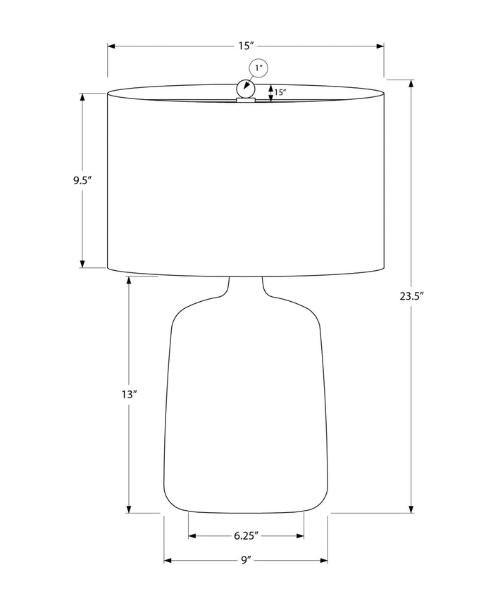 Matte Black Contemporary Table Lamp [Online Only]