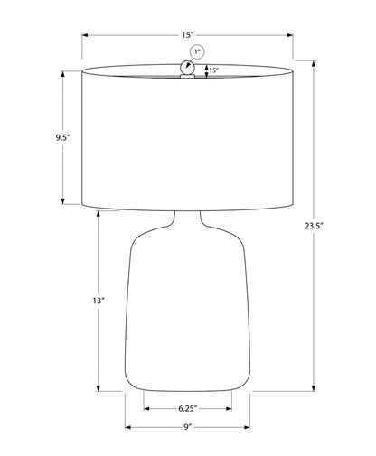 Matte Black Contemporary Table Lamp [Online Only]
