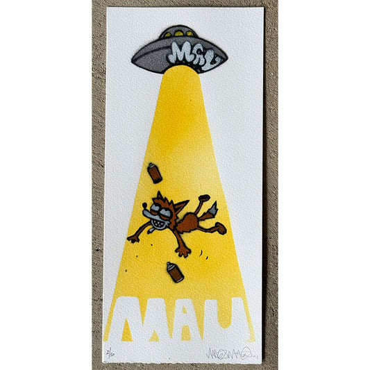 MAU MAU - Outta Space - ORIGINAL ON PAPER ed 50