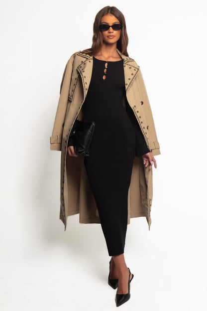 Petal and Pup USA DRESSES Maxwell Knit Maxi Dress - Black
