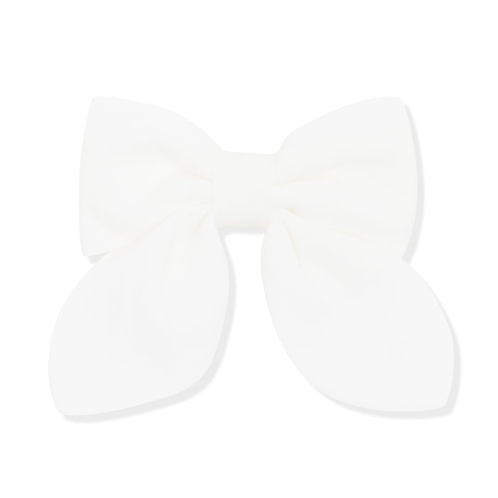 Medium Alligator Clip Bow in Cloud