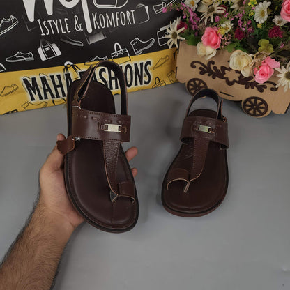 Men Brown Sandals - Maha fashions -  Men Footwear